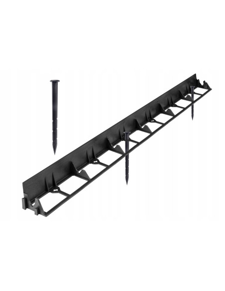 OBRZEŻE OGRODOWE TRAWNIKOWE 1M 45MM + 3 KOTWY