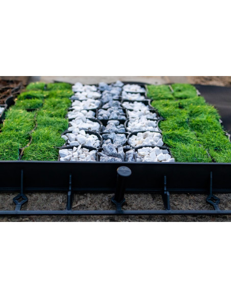 OBRZEŻE OGRODOWE TRAWNIKOWE 1M 78MM + 3 KOTWY