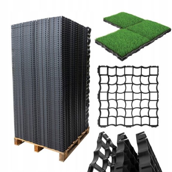 Kratka trawnikowa parkingowa 50x50x3cm paleta 316 szt.