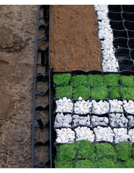 OBRZEŻE OGRODOWE TRAWNIKOWE 50M 78MM + 150 KOTEW